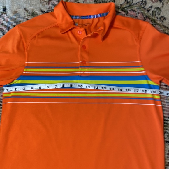 ST Andrews Bright (Neon) Striped S/S Golf Polo! Like NEW!๐๏ธโโ๏ธโณ๏ธ๐ฅ๐, Big Small - Picture 7 of 12